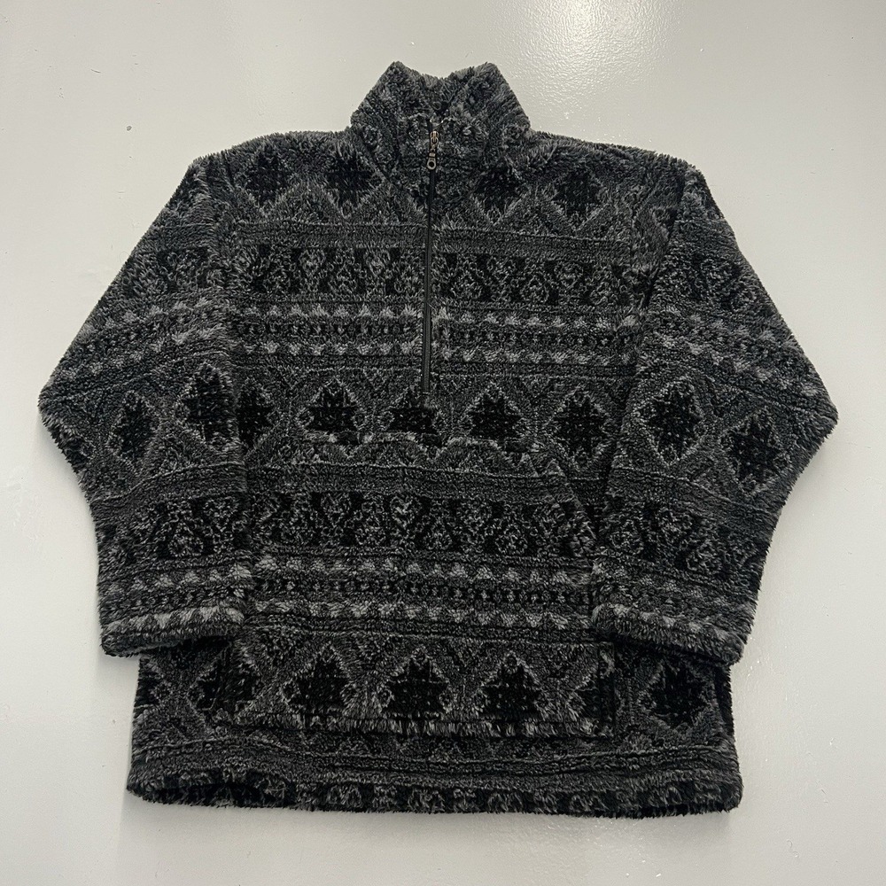 VTG Woolrich Sherpa Half Zip Mens Size Large Rugged Outdoor Aztec 1/2 Zip USA